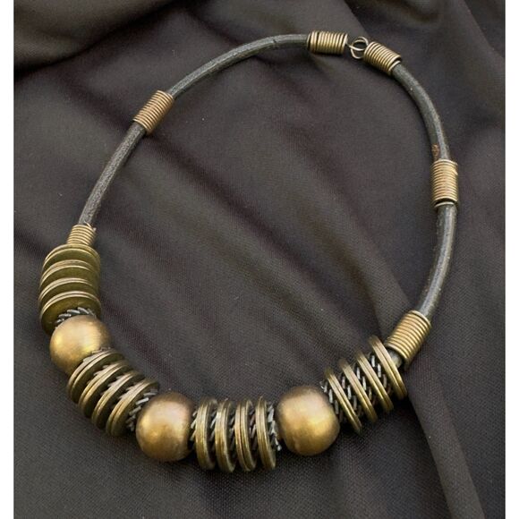 Truly Unique!! Vintage Steel & Brass Industrial Chocker - Picture 1 of 5